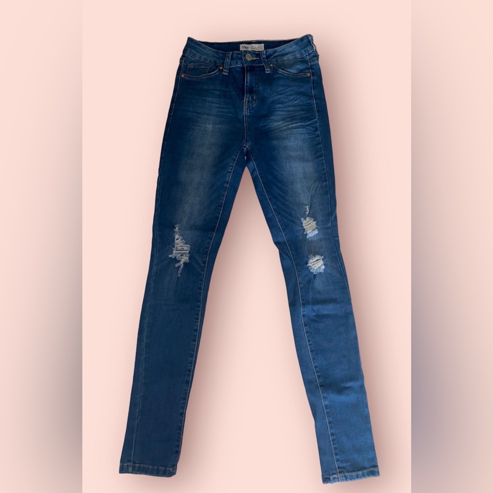 Girls Junior ripped skinny jeans